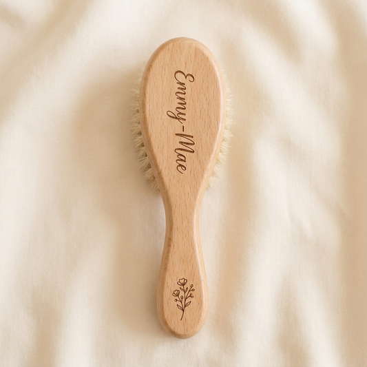 Personalised Wooden Baby Brush