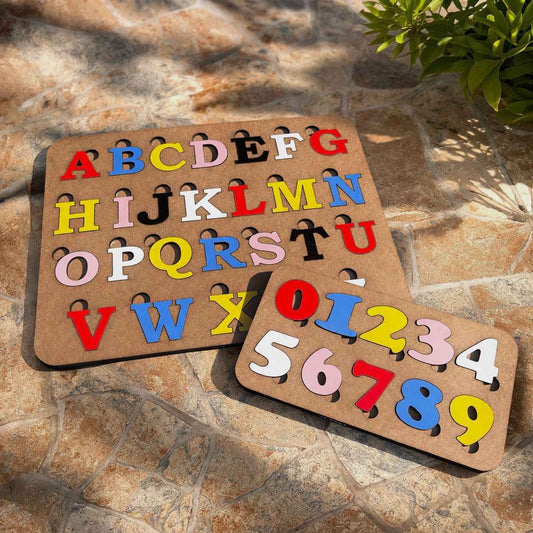 Alphabet and Numbers Learning Board | Educational Montessori Toy