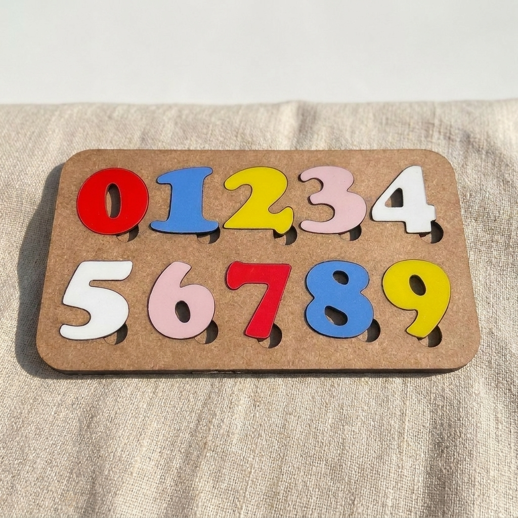 Alphabet and Numbers Learning Board | Educational Montessori Toy - Uncharted Laser